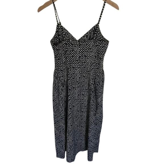 NWT Women’s Madewell Dark Nightfall Nancy Midi Dress Plain Weave Cotton Size 12 - Picture 2 of 5
